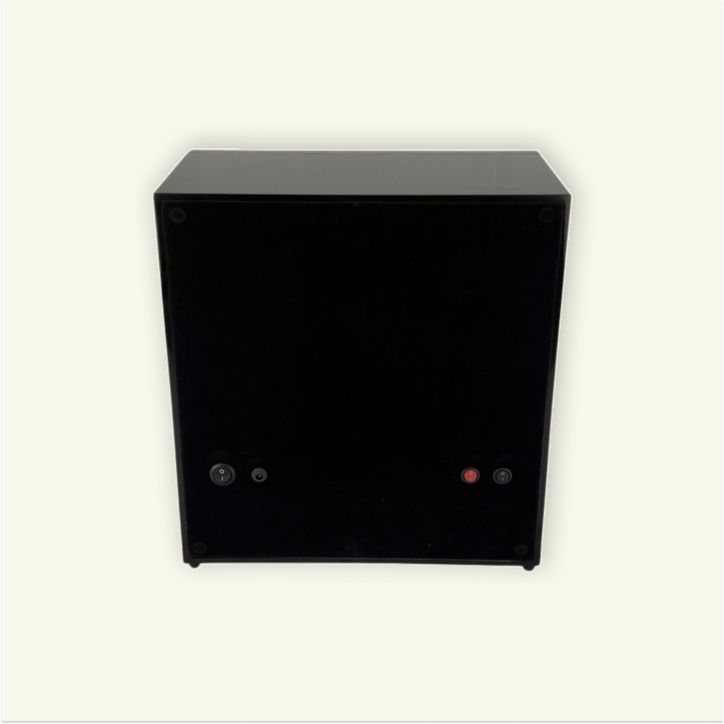 LW56 Watch Winder 6 Watches – Gloss Black & Red - Leader