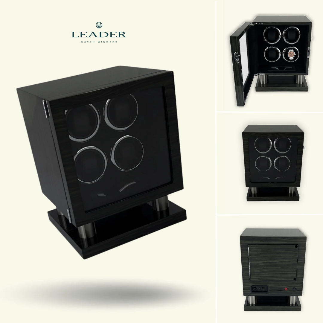 LW54 Watch Winder 4 Watches – Gray Wingceltis - Leader