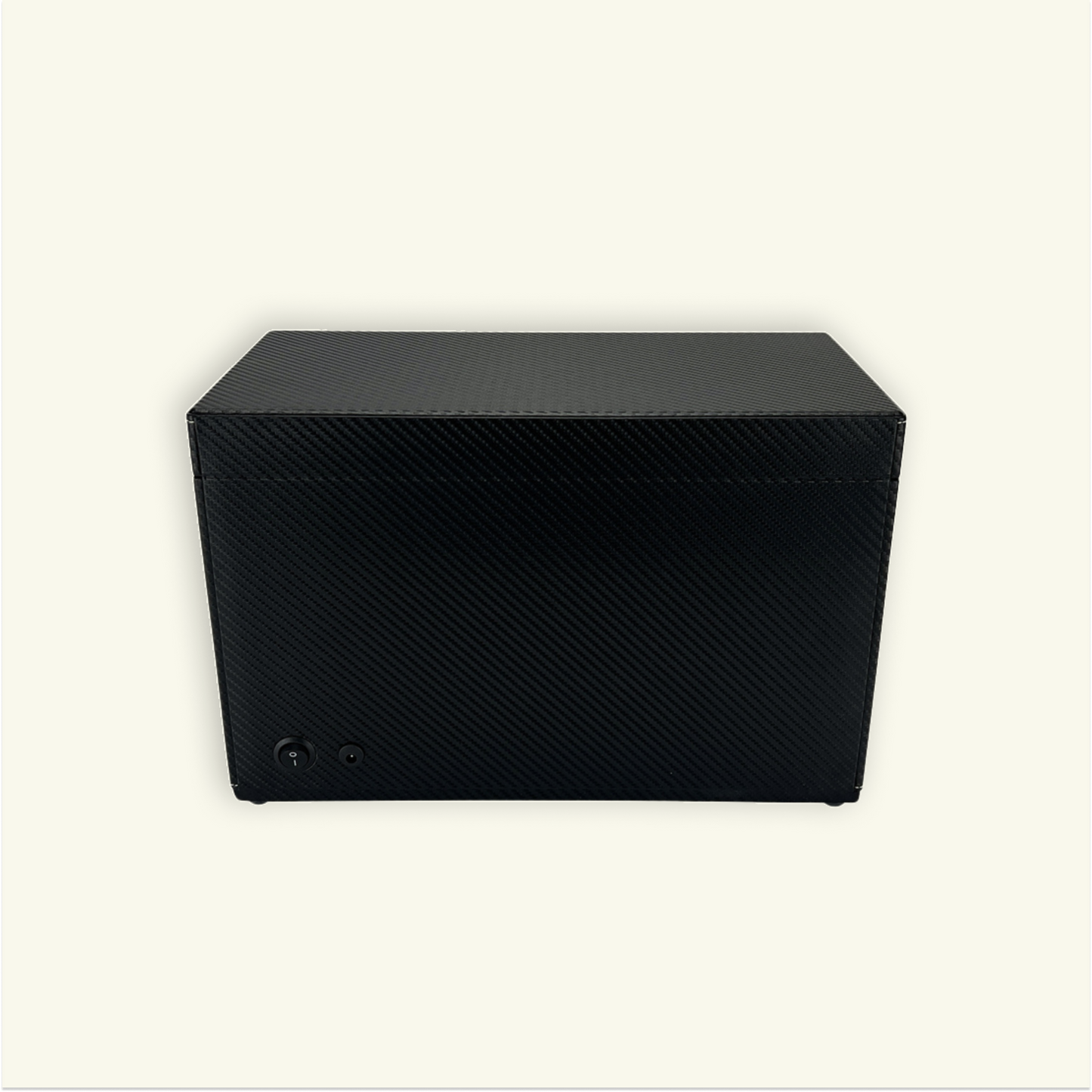 LW127 Watch Winder Box – Carbon Fiber & Camel Velvet - Leader