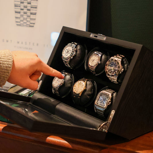 LW26 Watch Winder 6 Watches – Wood Grains - Leader