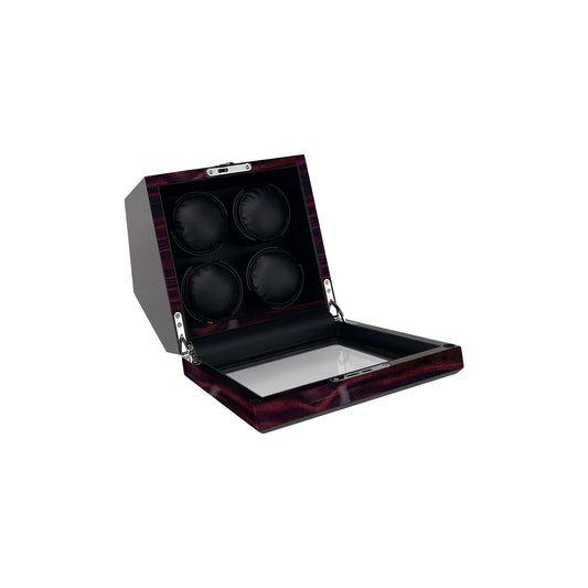 LW34 Watch Winder 4 Watches – Gloss Ebony - Leader