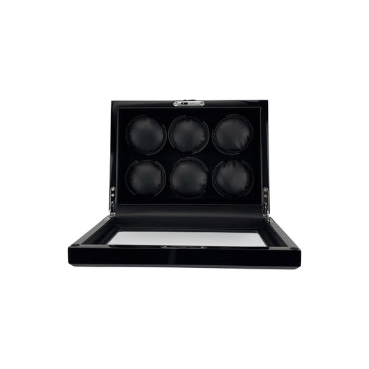 LW46 Watch Winder 6 Watches – Gloss Black - Leader