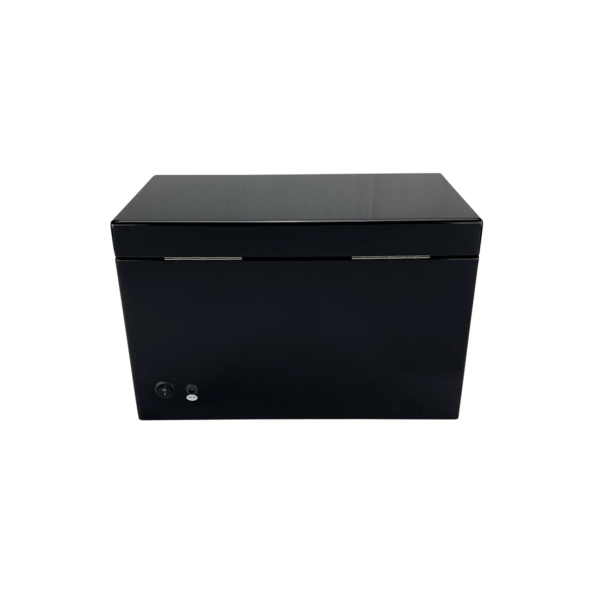 LW137 Watch Winder Box – Gloss Black & Camel Velvet - Leader