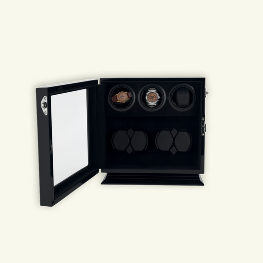 LW167 Watch Winder 7 Watches – Gloss Black - Leader