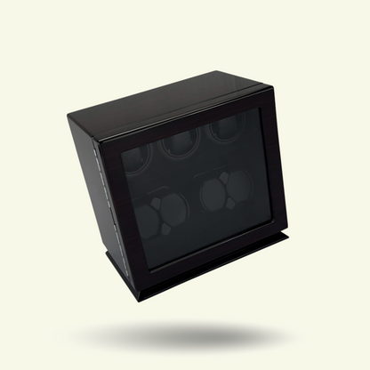 LW147 Watch Winder 7 Watches – Ebony & Black - Leader