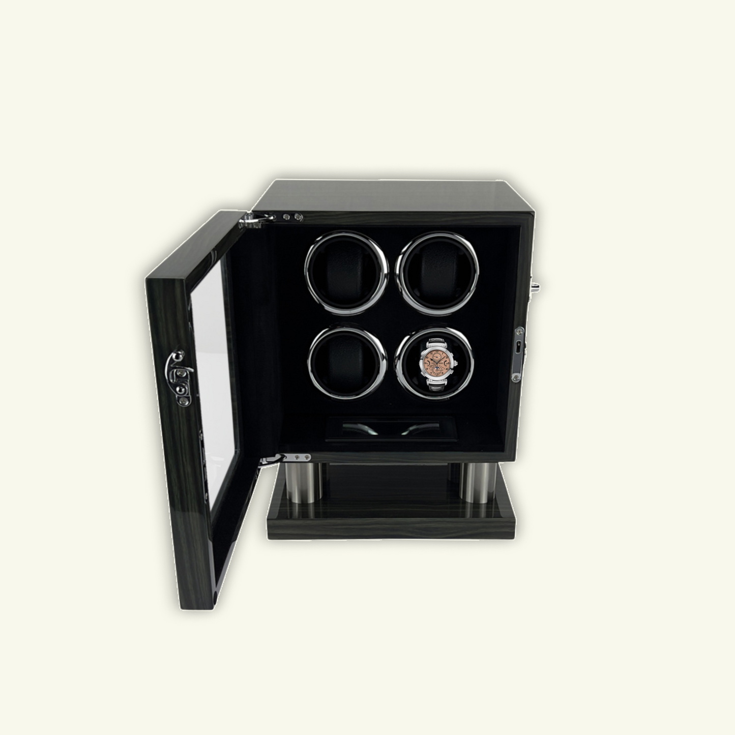 LW54 Watch Winder 4 Watches – Gray Wingceltis - Leader