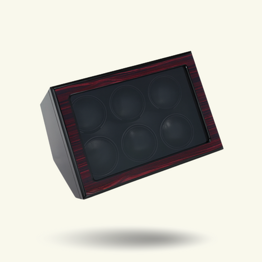 LW36 Watch Winder 6 Watches – Gloss Ebony - Leader