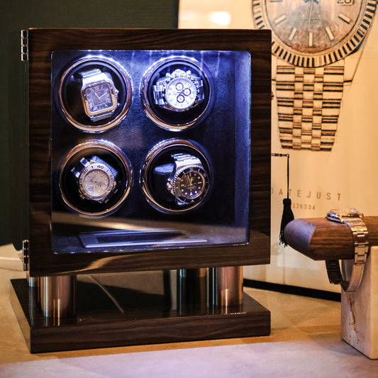 LW54 Watch Winder 4 Watches – Gray Wingceltis - Leader