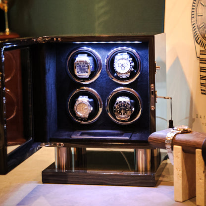 LW54 Watch Winder voor 4 horloges – Grijs - Leader