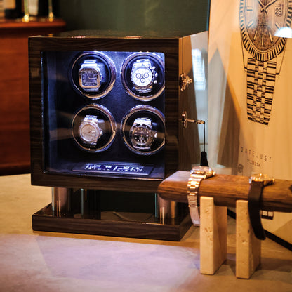 LW54 Watch Winder voor 4 horloges – Grijs - Leader