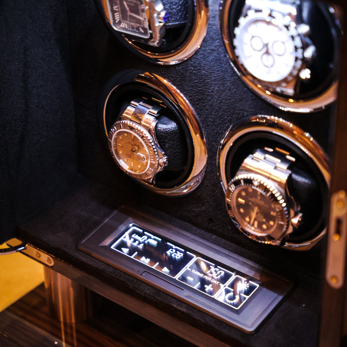 LW54 Watch Winder voor 4 horloges – Grijs - Leader