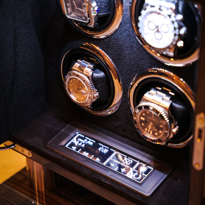 LW54 Watch Winder voor 4 horloges – Grijs - Leader