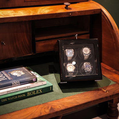 LW44 Watch Winder 4 Watches – Gloss Black - Leader