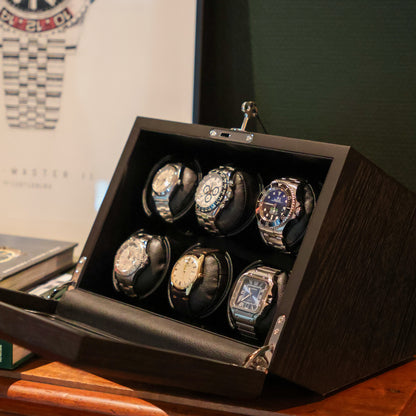 LW26 Watch Winder 6 Watches – Wood Grains - Leader
