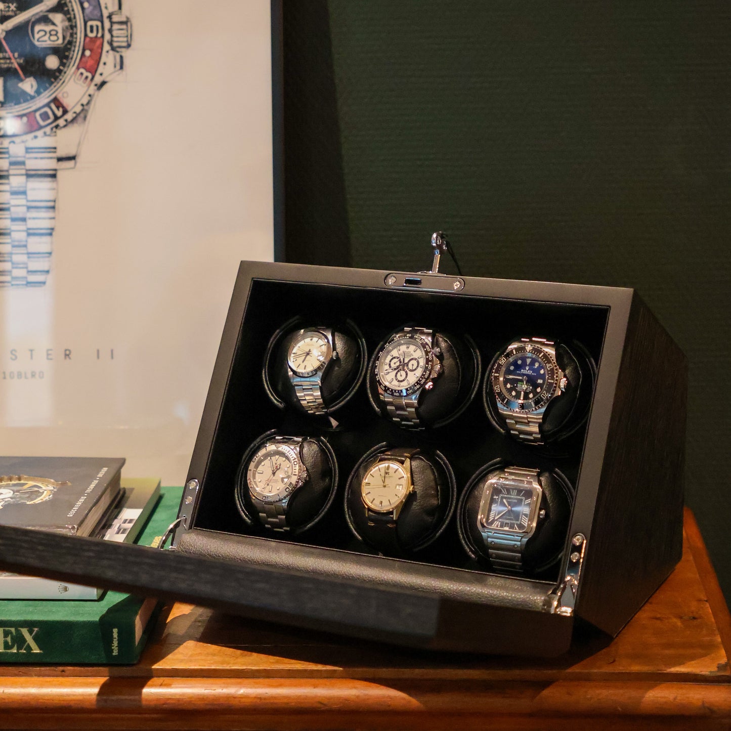 LW26 Watch Winder 6 Watches – Wood Grains - Leader