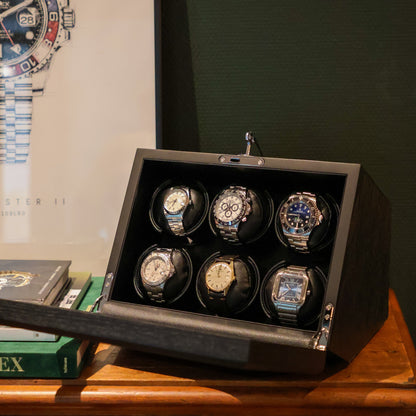 LW26 Watch Winder 6 Watches – Wood Grains - Leader