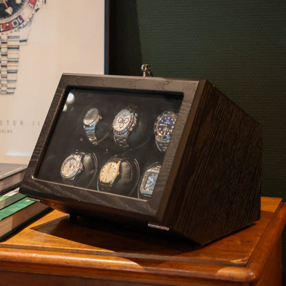 LW26 Watch Winder 6 Watches – Wood Grains - Leader