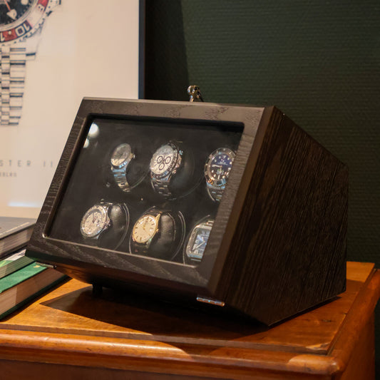 LW26 Watch Winder 6 Watches – Wood Grains - Leader